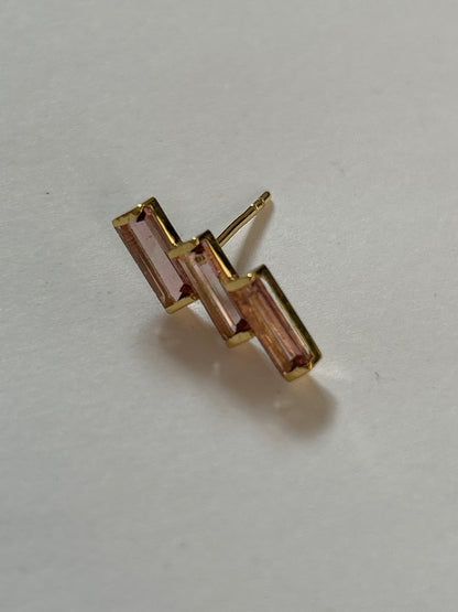 14k Solid Gold Diamond Stud Earring