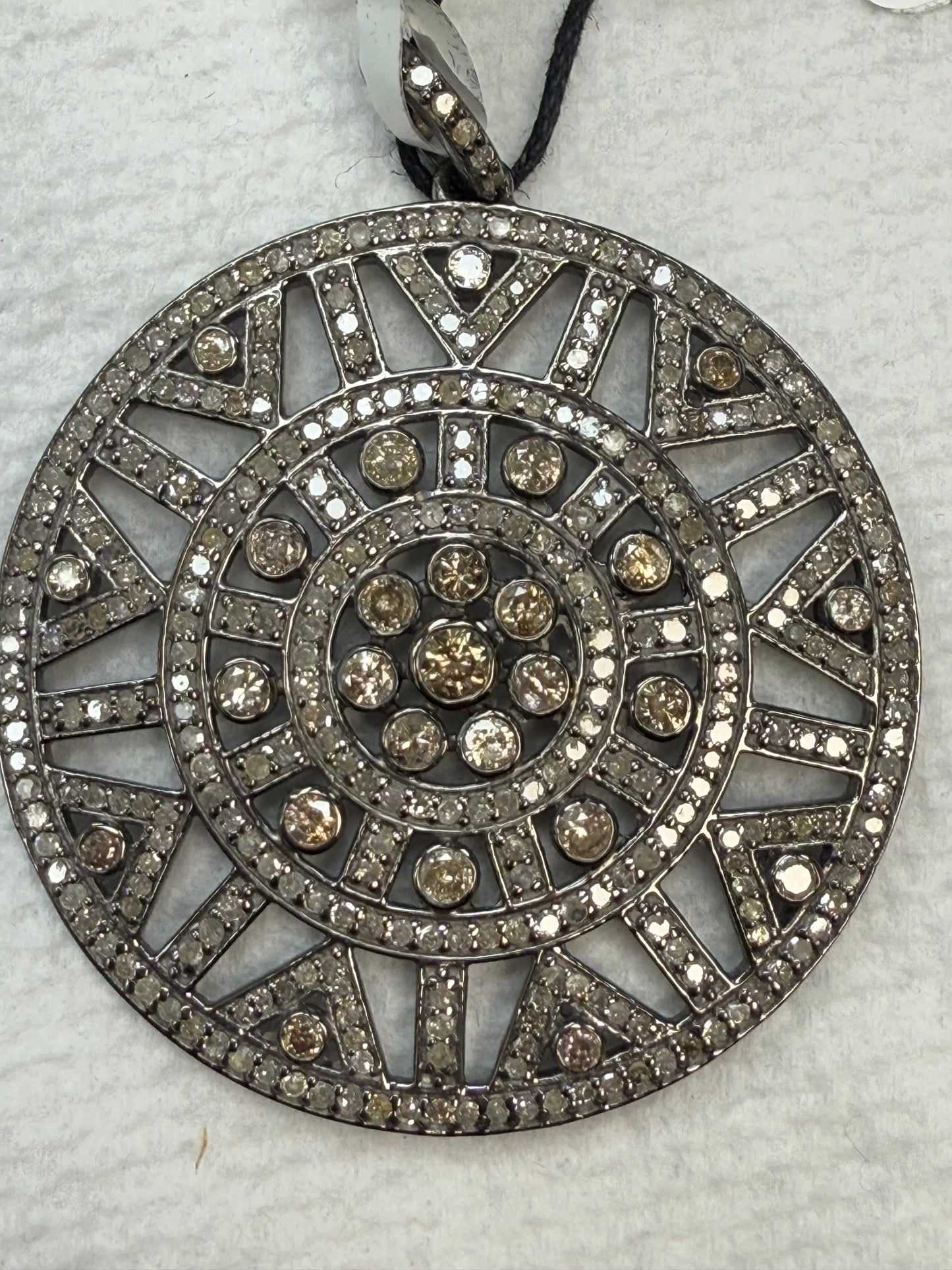 Silver and Diamond Pave  PENDANT & CHARMS