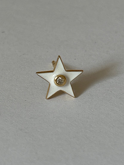 14K Gold and Diamond Earrings