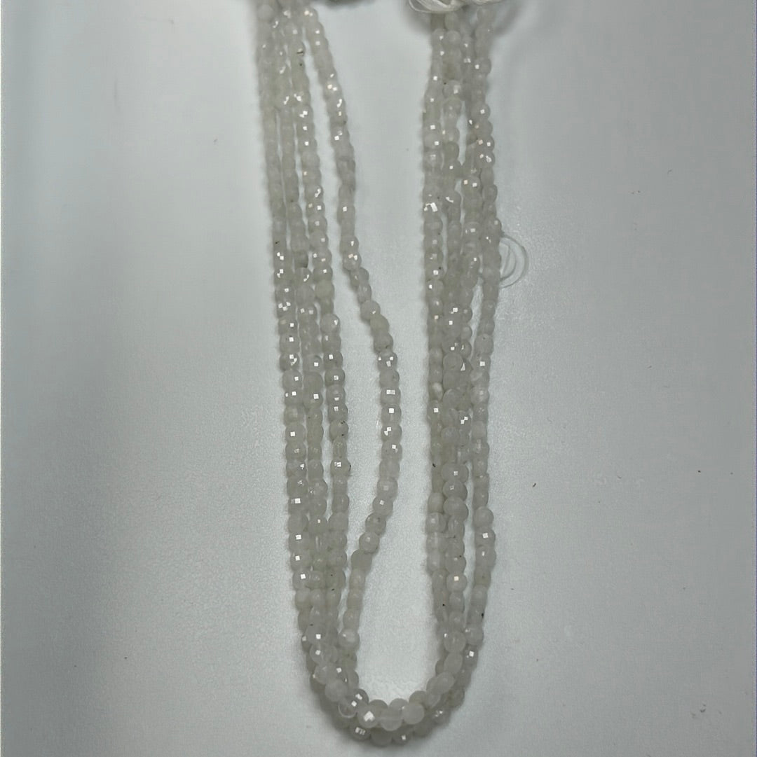 Moonstone, Rainbow Moonstone Beads Faceted Coin,Natural Moonstone