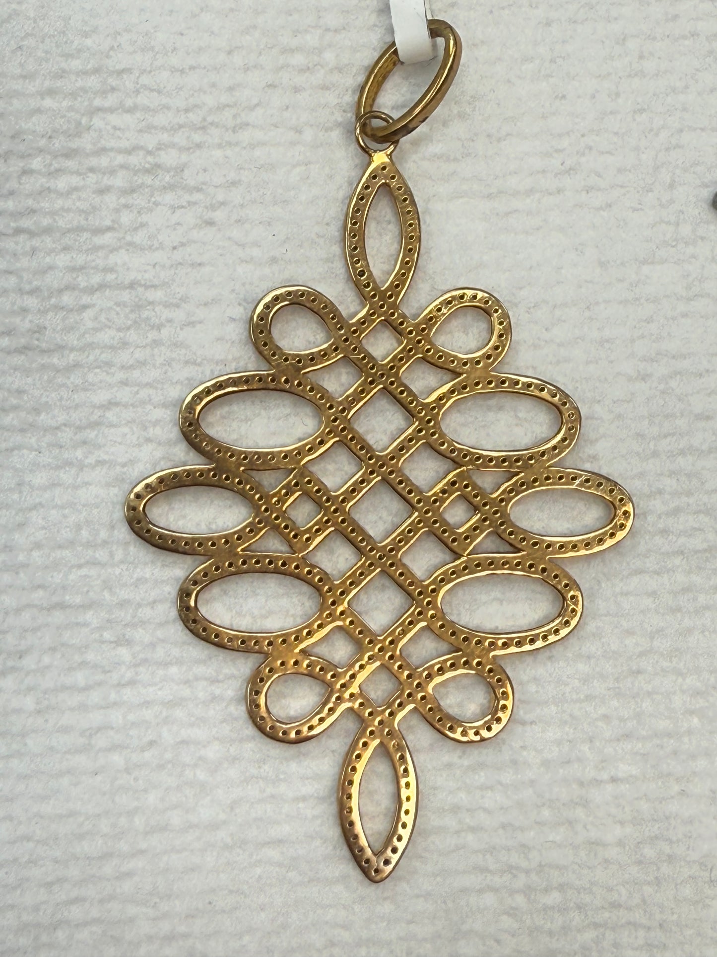 Silver and Diamond Pave  PENDANT & CHARMS