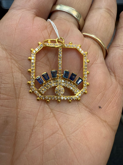14k Solid Gold Diamond Pendants