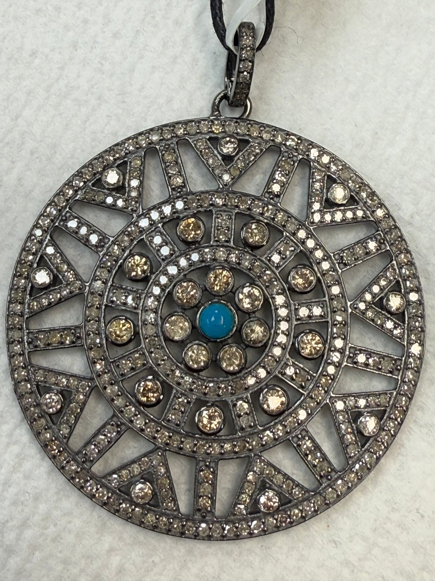 Silver and Diamond Pave  PENDANT & CHARMS