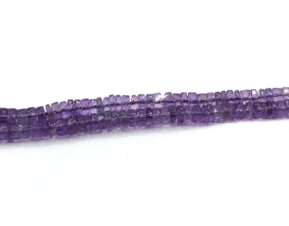 Amethyst Beads Faceted Heshi, Faceted Donut, Faceted Tyre