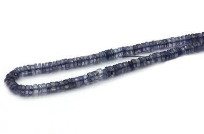 Iolite Beads Faceted Heshi, Faceted Donut, Faceted Tyre
