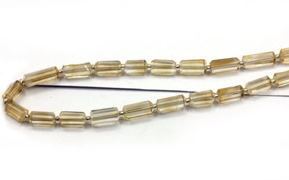 Citrine Faceted Tube Beads