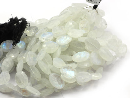 Moonstone, Rainbow Moonstone Faceted Nuggets Beads