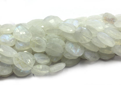 Moonstone, Rainbow Moonstone Faceted Nuggets Beads
