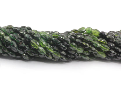 Tourmaline Chrome Faceted Oval Beads
