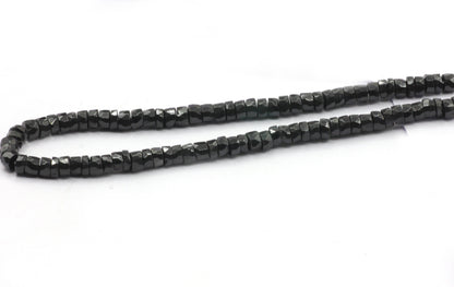 Spinel, Black Spinel Beads Faceted Heshi, Faceted Donut, Faceted Tyre