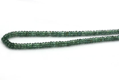 Kyanite, Green Kyanite Faceted Roundel Beads