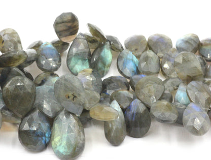 Labradorite Faceted Drop Beads