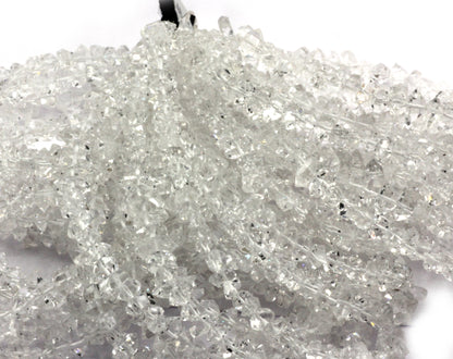 Quartz, Diamond Quartz Chip Beads, Herkimer diamond beads