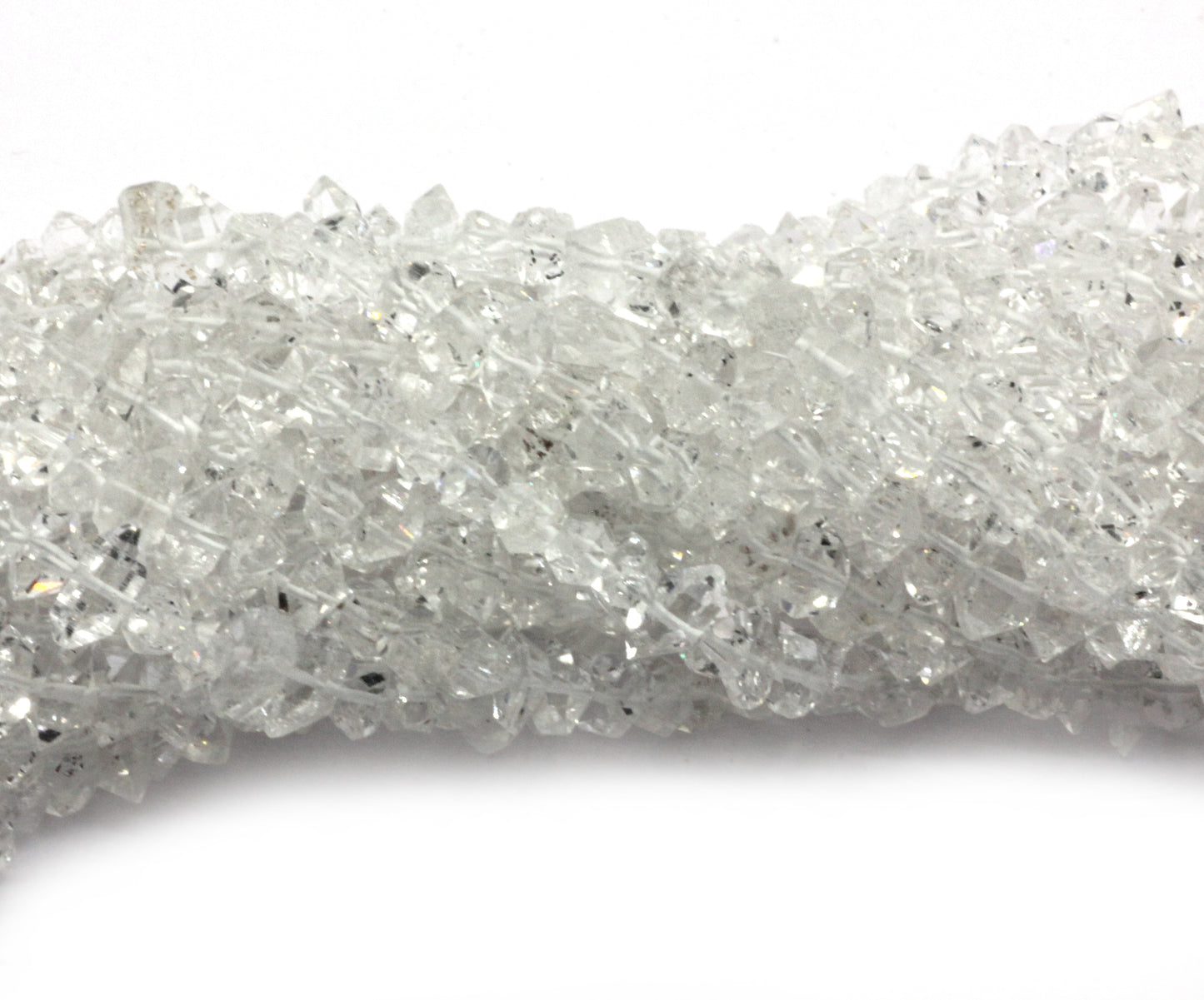 Quartz, Diamond Quartz Chip Beads, Herkimer diamond beads