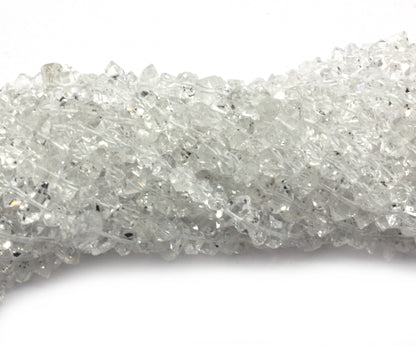 Quartz, Diamond Quartz Chip Beads, Herkimer diamond beads