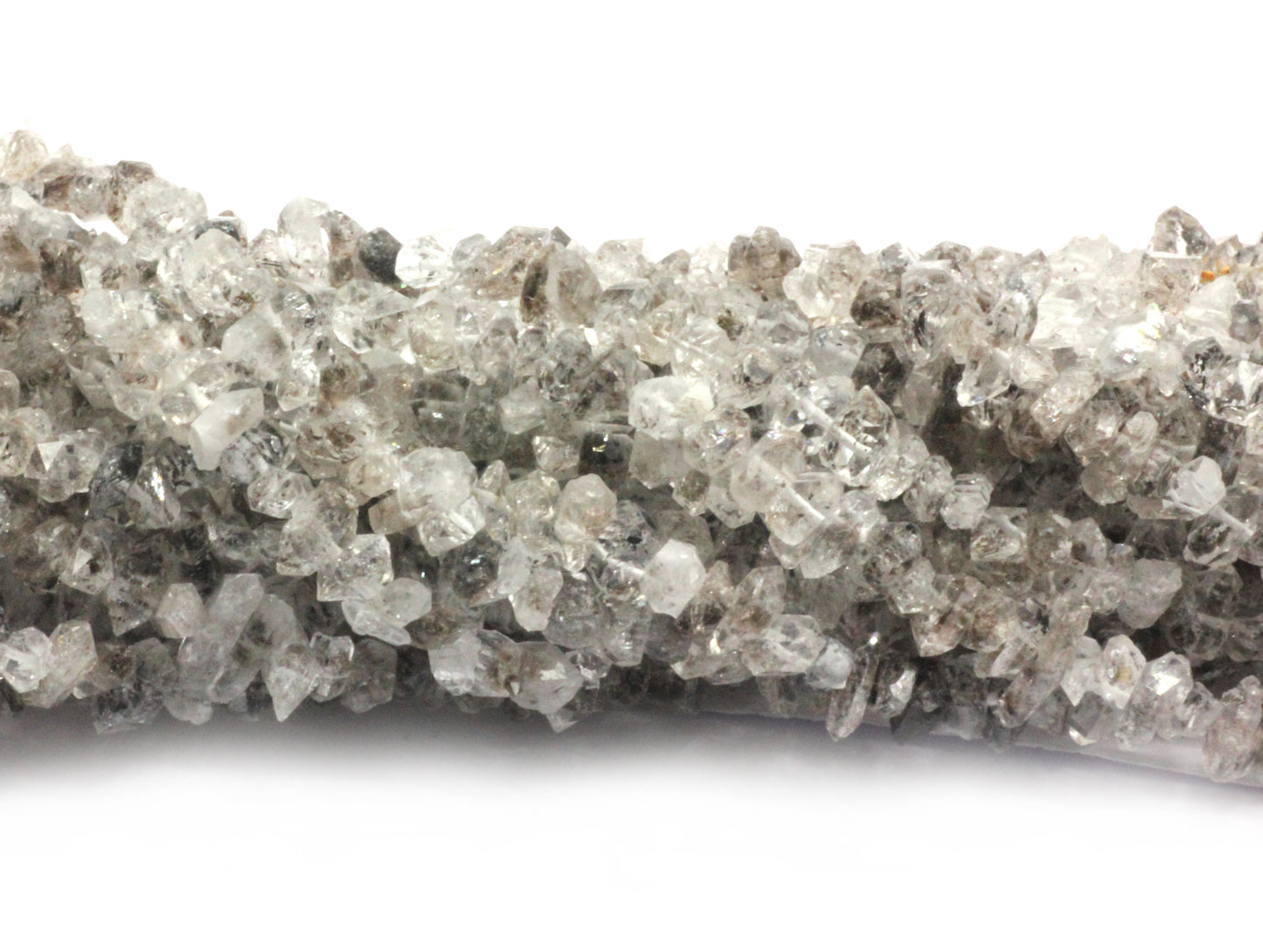 Quartz, Diamond Quartz Chip Beads, Herkimer diamond beads