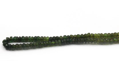 Tourmaline Chrome Green Faceted Beads