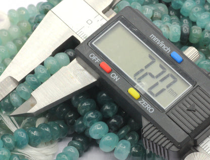 Grandidierite Smooth Roundel Beads
