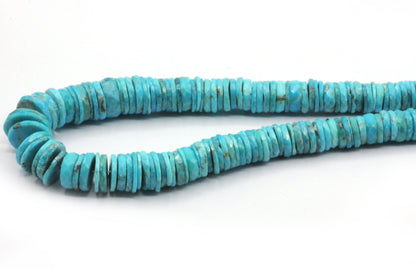 Turquoise Faceted Heshi Beads, Sleeping Beauty Turquoise
