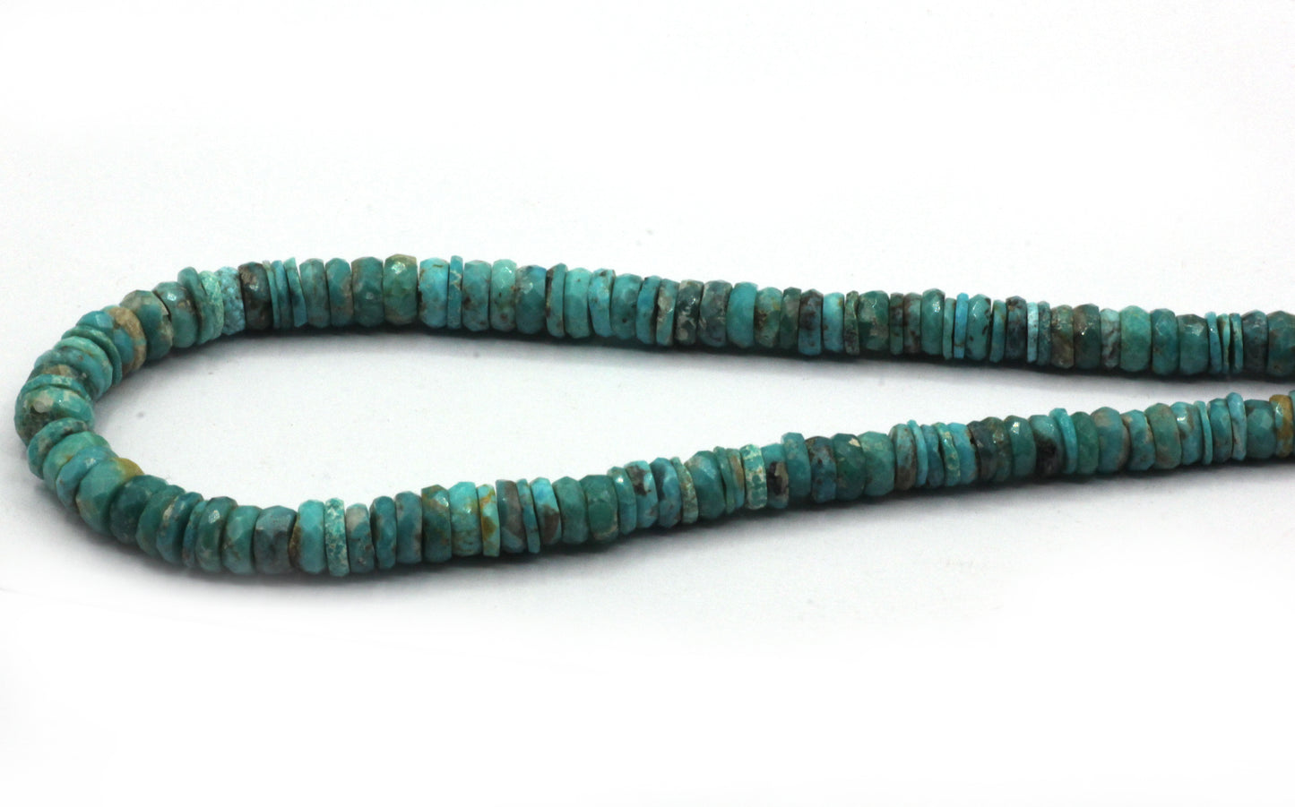 Turquoise Faceted Heshi Beads, Sleeping Beauty Turquoise