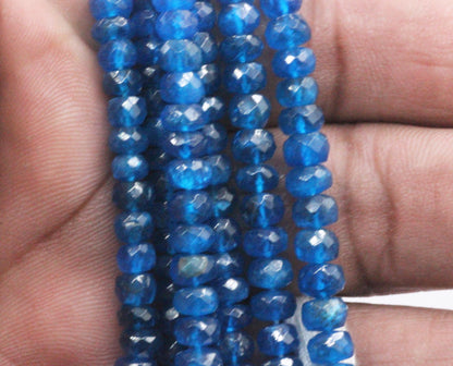 Apatite, Neon Apatite Faceted Beads, Natural Stone, Natural Color