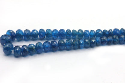 Apatite, Neon Apatite Faceted Beads, Natural Stone, Natural Color