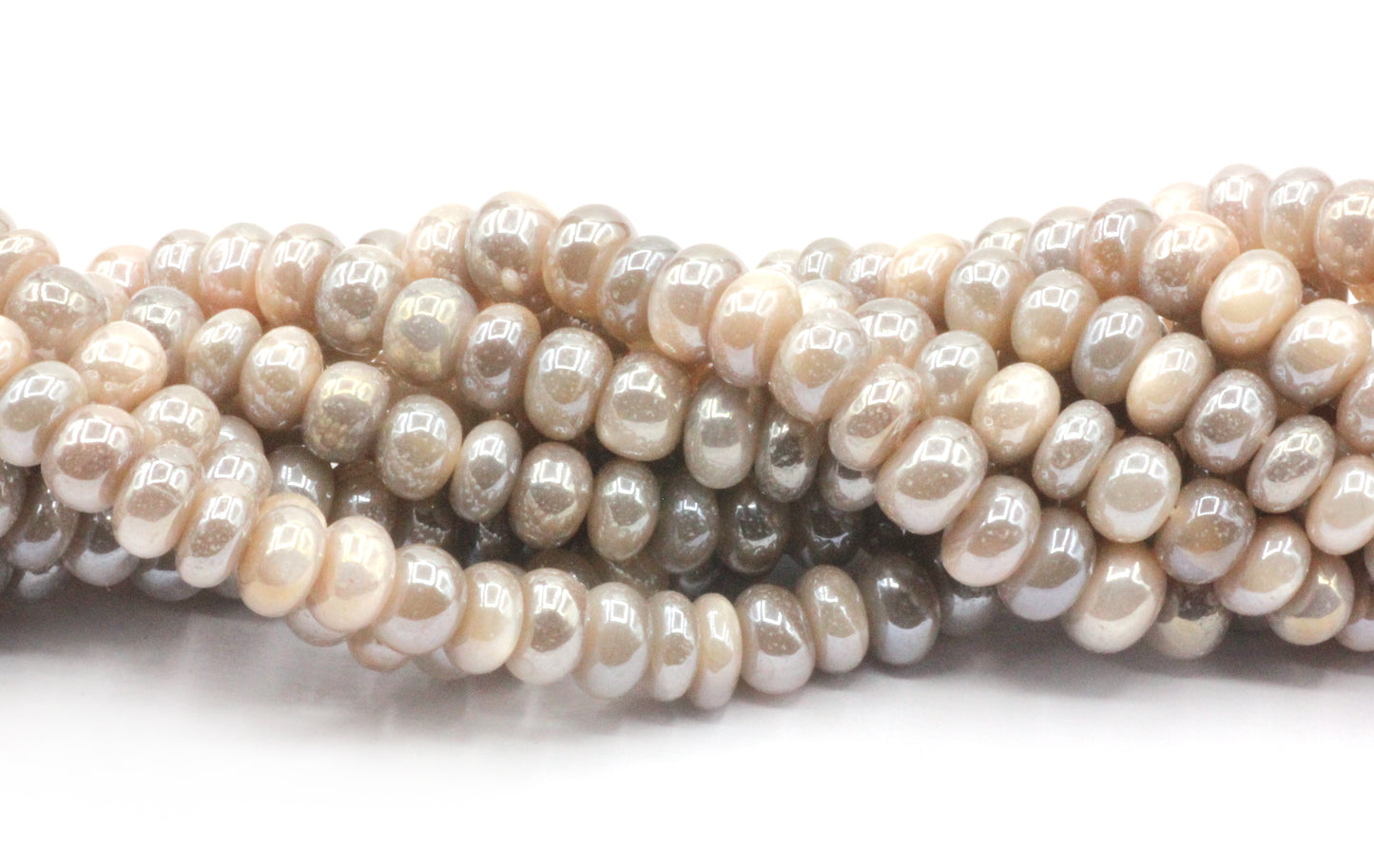 Moonstone,Mystic Moonstone Gemstone Beads Roundel
