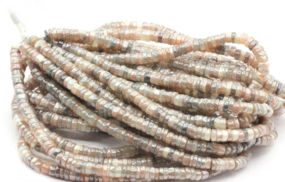 Moonstone, Mystic Moonstone Beads Smooth Heshi, Smooth Tyre