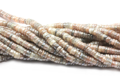 Moonstone, Mystic Moonstone Beads Smooth Heshi, Smooth Tyre