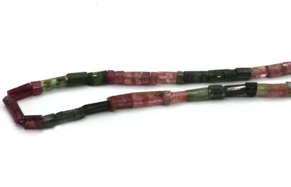 Tourmaline Faceted Tube Beads
