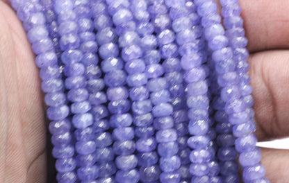 Tanzanite Faceted Roundel Beads