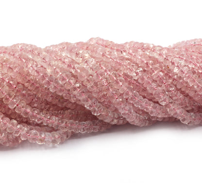 Aquamarine, Morganite Aquamarine Beads Faceted Heshi, Faceted Donut, Faceted Tyre