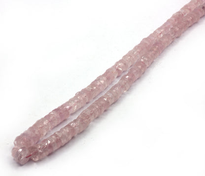 Aquamarine, Morganite Aquamarine Beads Faceted Heshi, Faceted Donut, Faceted Tyre