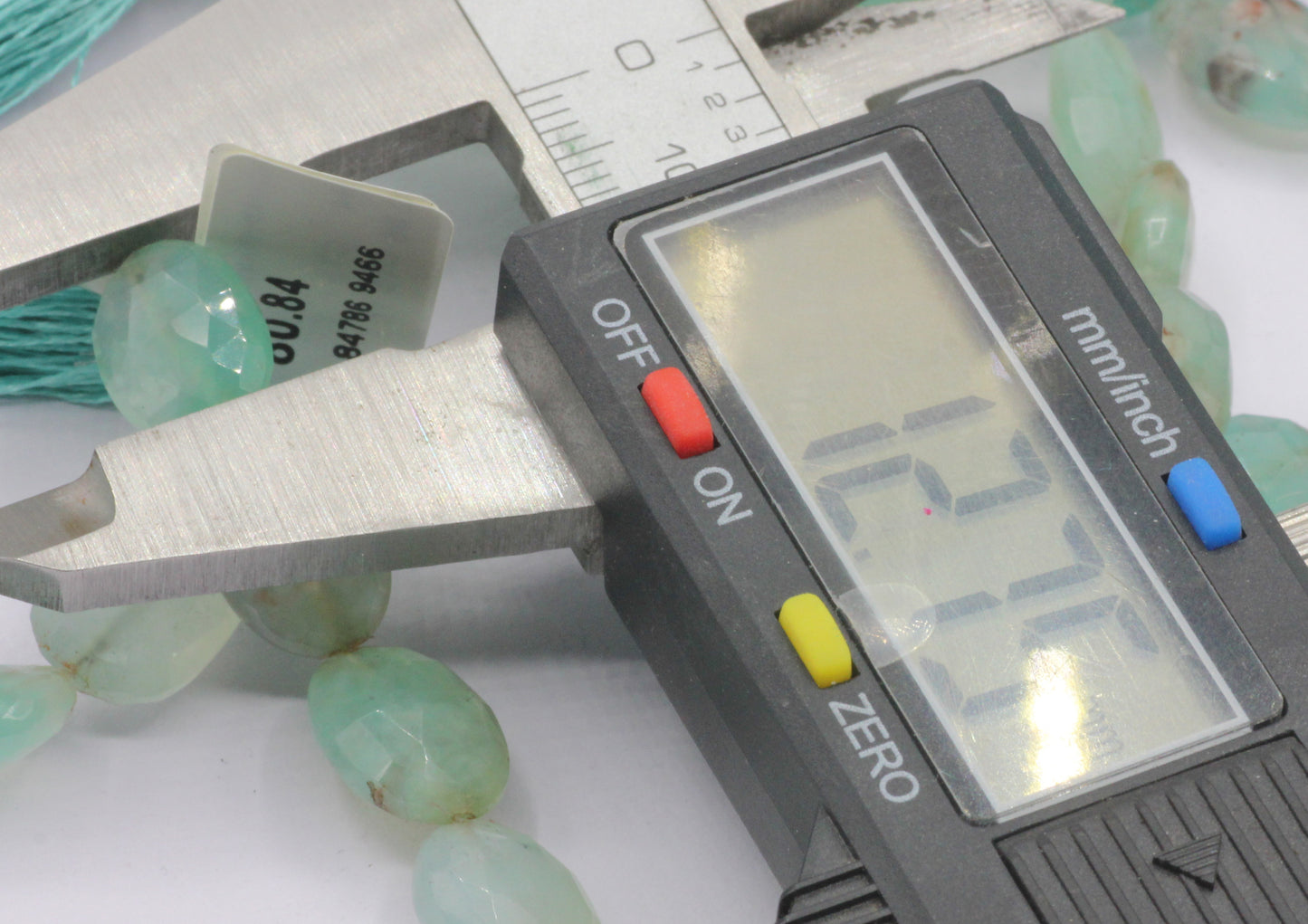 Chalcedony,Aqua Chalcedony Faceted Oval Beads