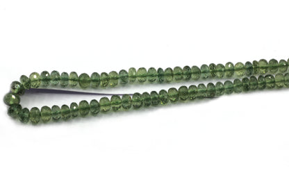 Apatite, Green Apatite Faceted Round Beads