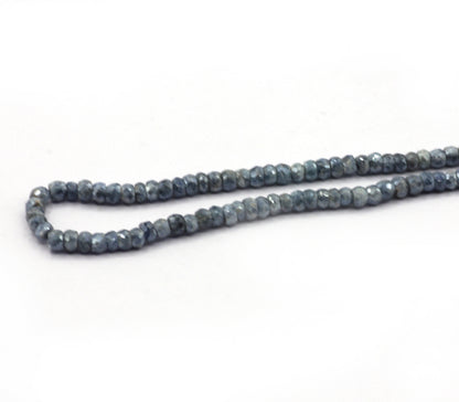Sapphire, Blue Sapphire Faceted Roundel Beads