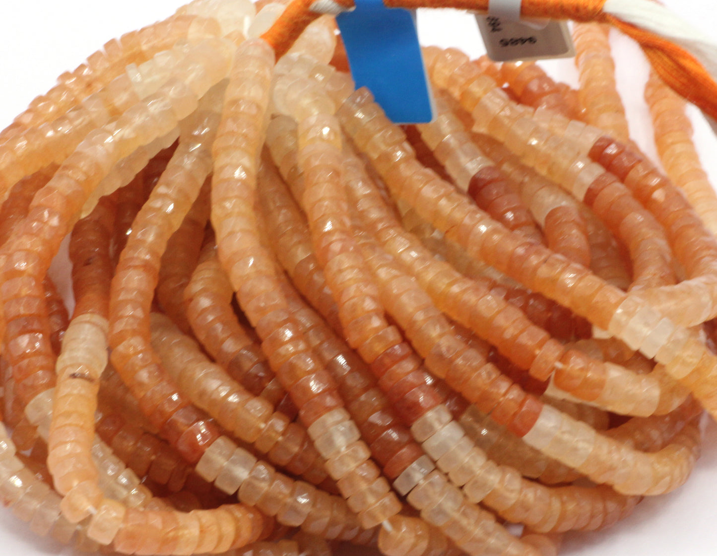 Moonstone, Peach Moonstone Beads Faceted Heshi, Faceted Donut, Faceted Tyre