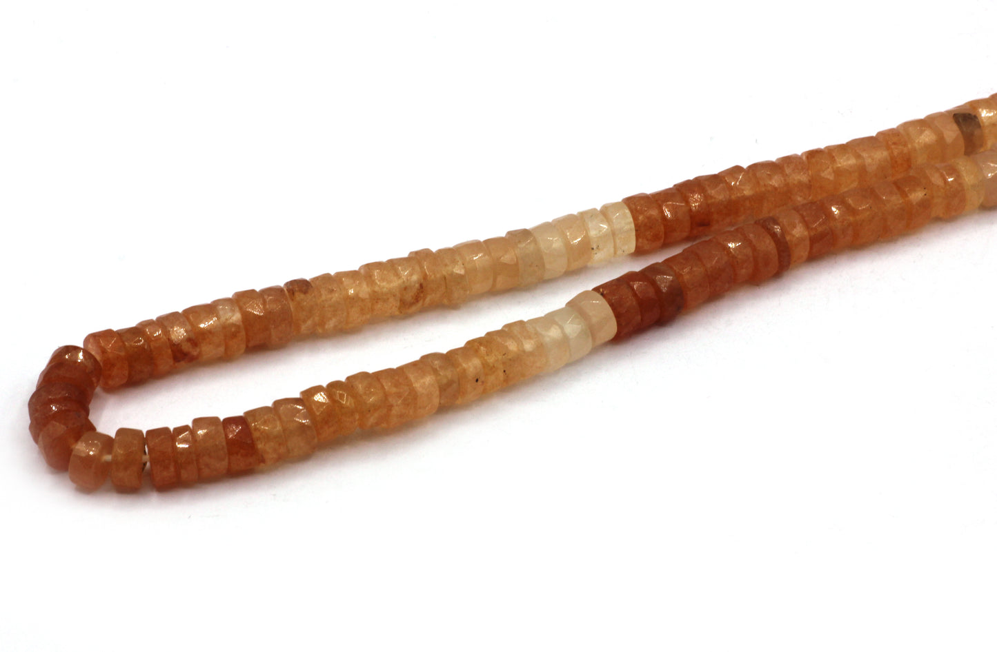 Moonstone, Peach Moonstone Beads Faceted Heshi, Faceted Donut, Faceted Tyre