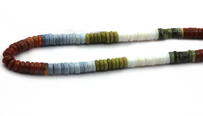 Opal, Multi Color Opal Smooth Heshi,Donuts, Tyre Beads