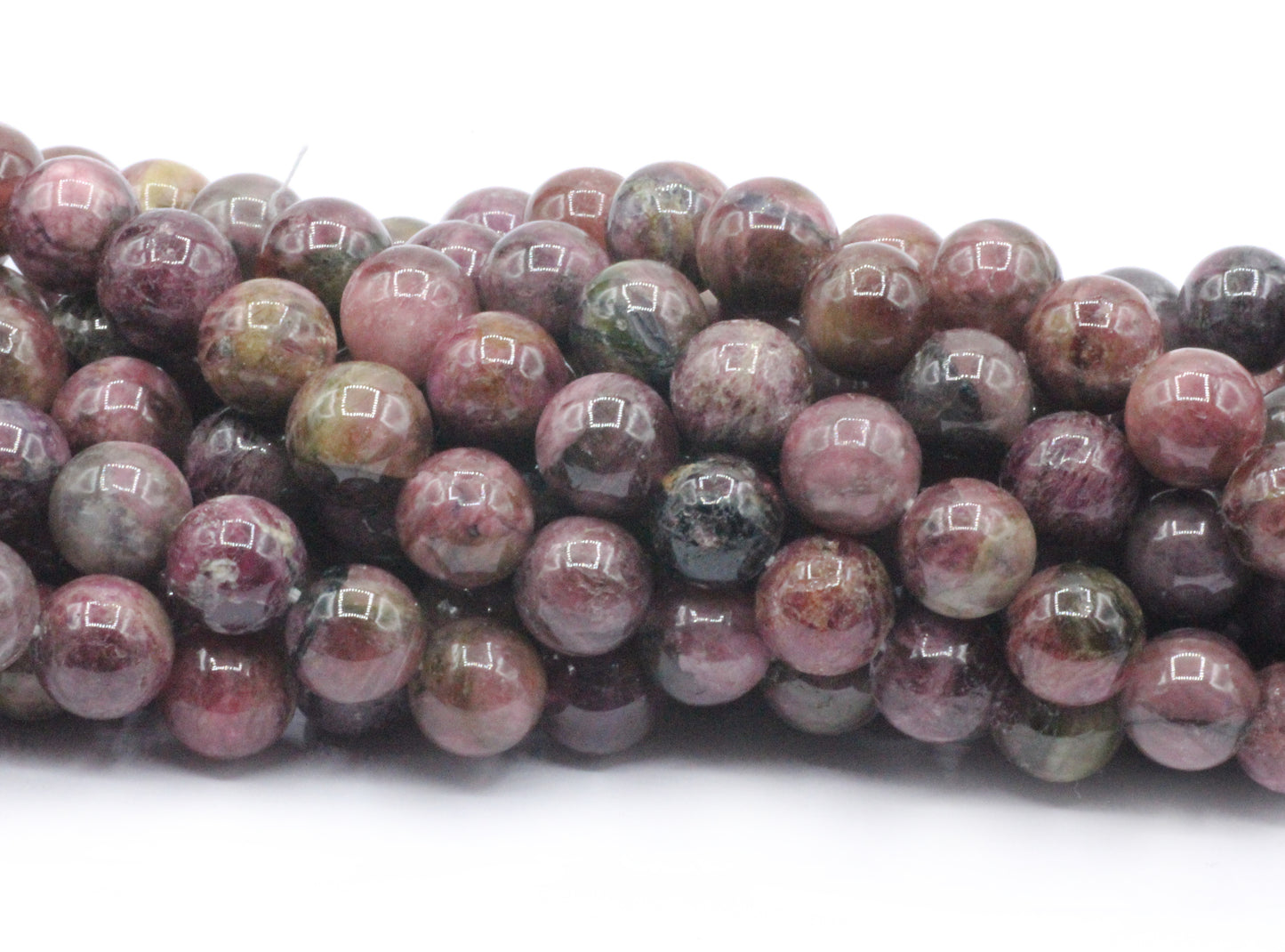 Tourmaline, Pink Tourmaline Smooth Round Beads, Natural, 9-12 mm Graduated Size