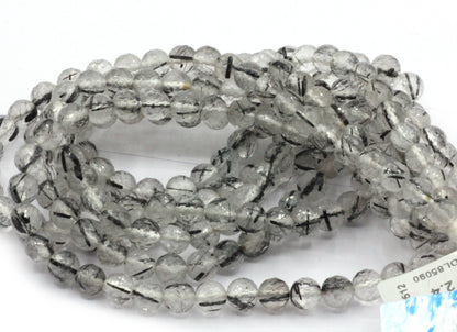 Quartz Dot Quartz Faceted Round Beads