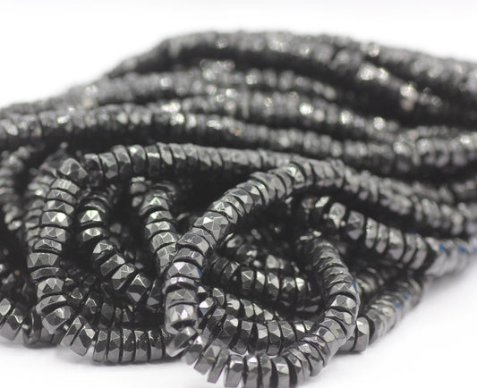 Black Spinel Faceted Beads,Faceted Beads
