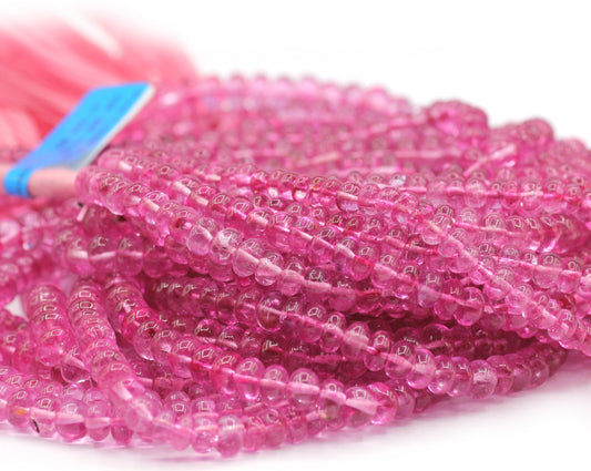Pink Topaz Smooth Beads,Smooth Beads