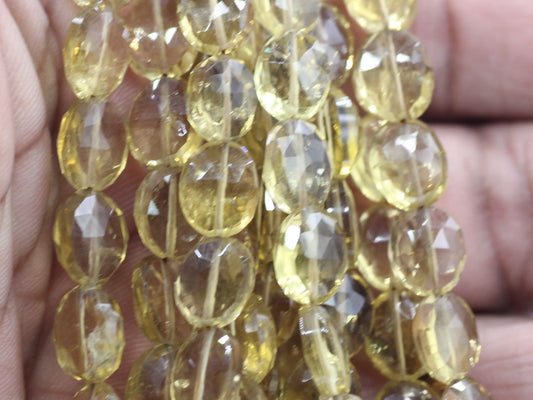 Whiskey Quartz Faceted Oval Beads, Faceted Beads