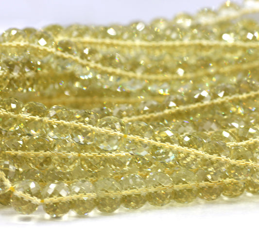 Lemon Quartz Beads,Faceted Beads