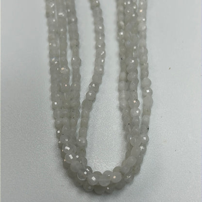 Moonstone, Rainbow Moonstone Beads Faceted Coin,Natural Moonstone