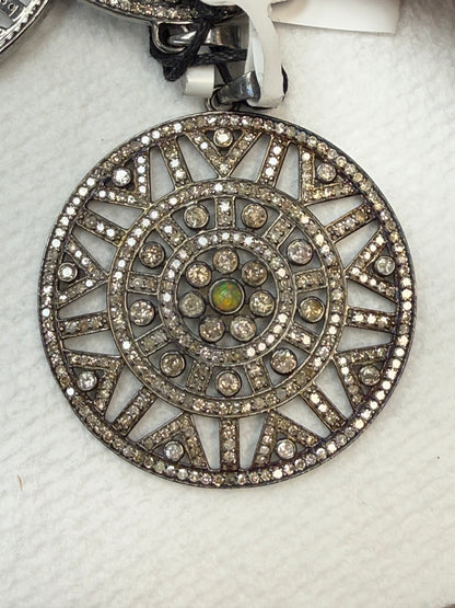 Silver and Diamond Pave  PENDANT & CHARMS