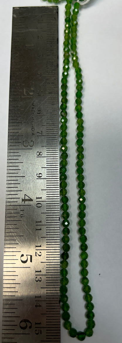 Tourmaline Chrome Round Faceted 3-4mm