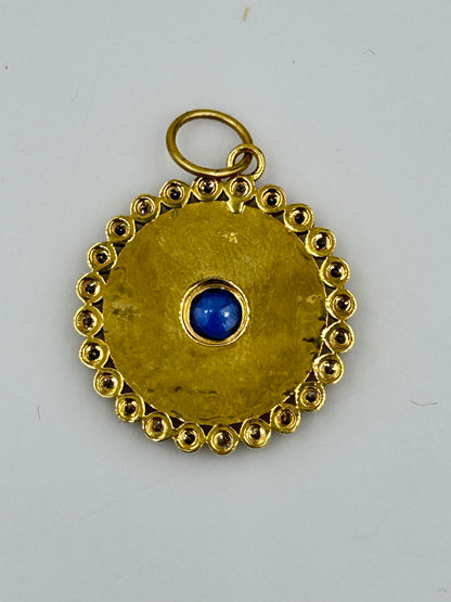 Evil Eye 14k Solid Gold Diamond Pendants