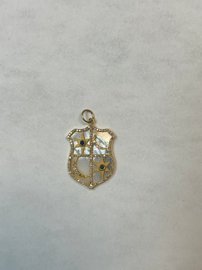 14k Solid Gold Diamond Pendants